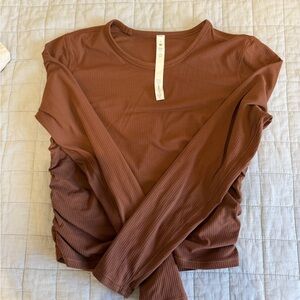 lululemon athletica Rust Long Sleeve Top